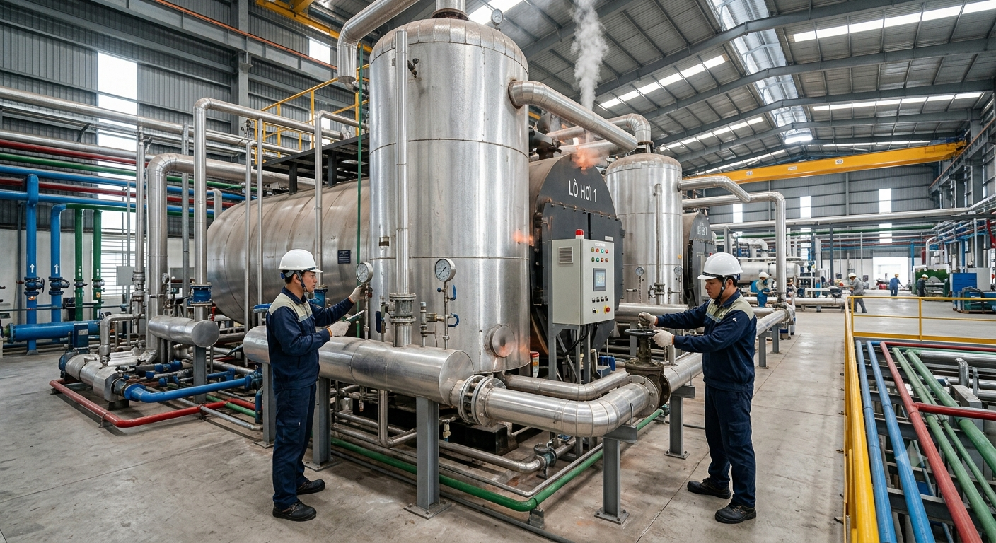 Tác động và ý nghĩa của hệ thống lò hơi tối ưu đối với doanh nghiệp